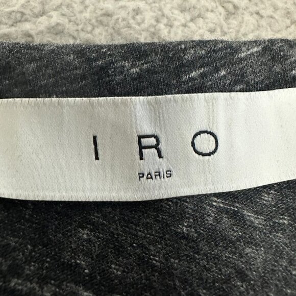 IRO PARIS Jersey Stretchy Sheath Maxi Dress Ruched Sexy Slit - Picture 15 of 16